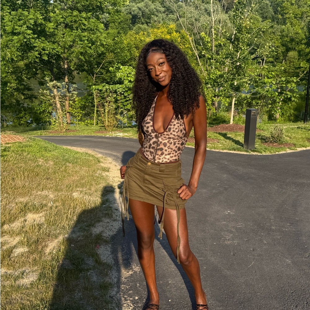 Olive Green Women's skirt